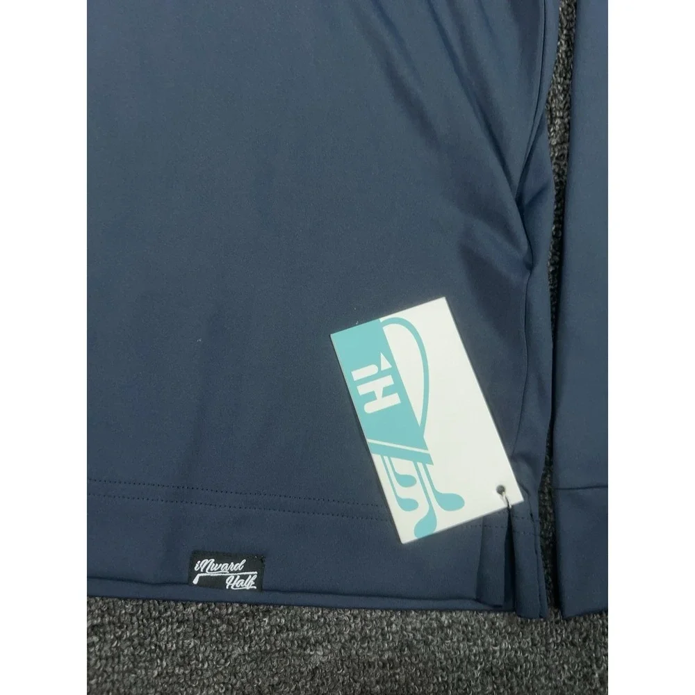 New Inward‎ Half Baseball Pattern Hoodie Navy Golf Performance Men's Medium